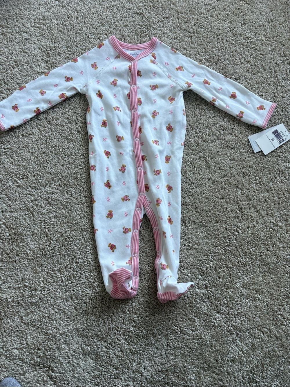 Ralph Lauren Baby One-Piece Footed Pajamas